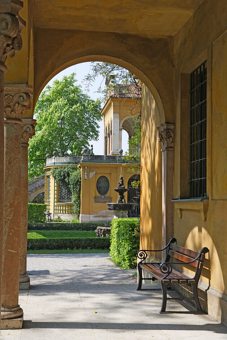 Detail of the Museum Lenbachhaus, Munich, Bavaria, Germany