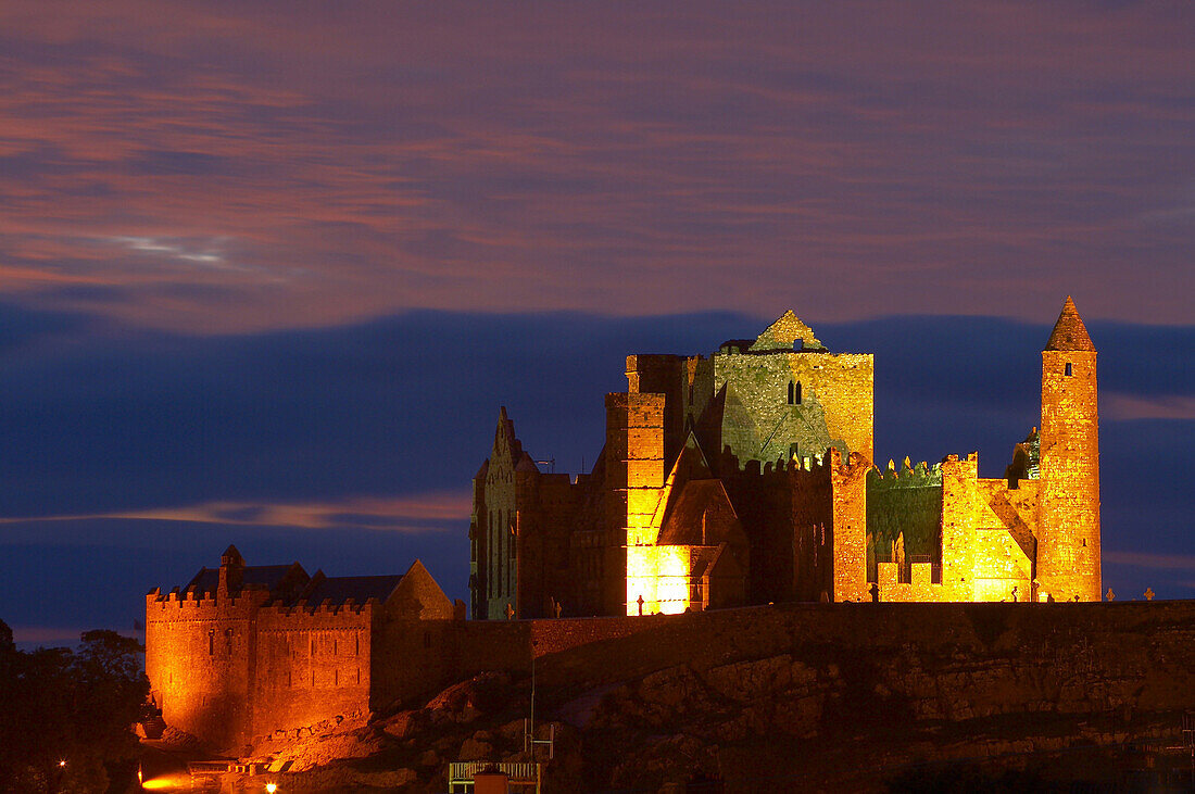 outdoor photo, sunset, Rock of Cashel, Cashel, County Tipperary, Ireland, Europe