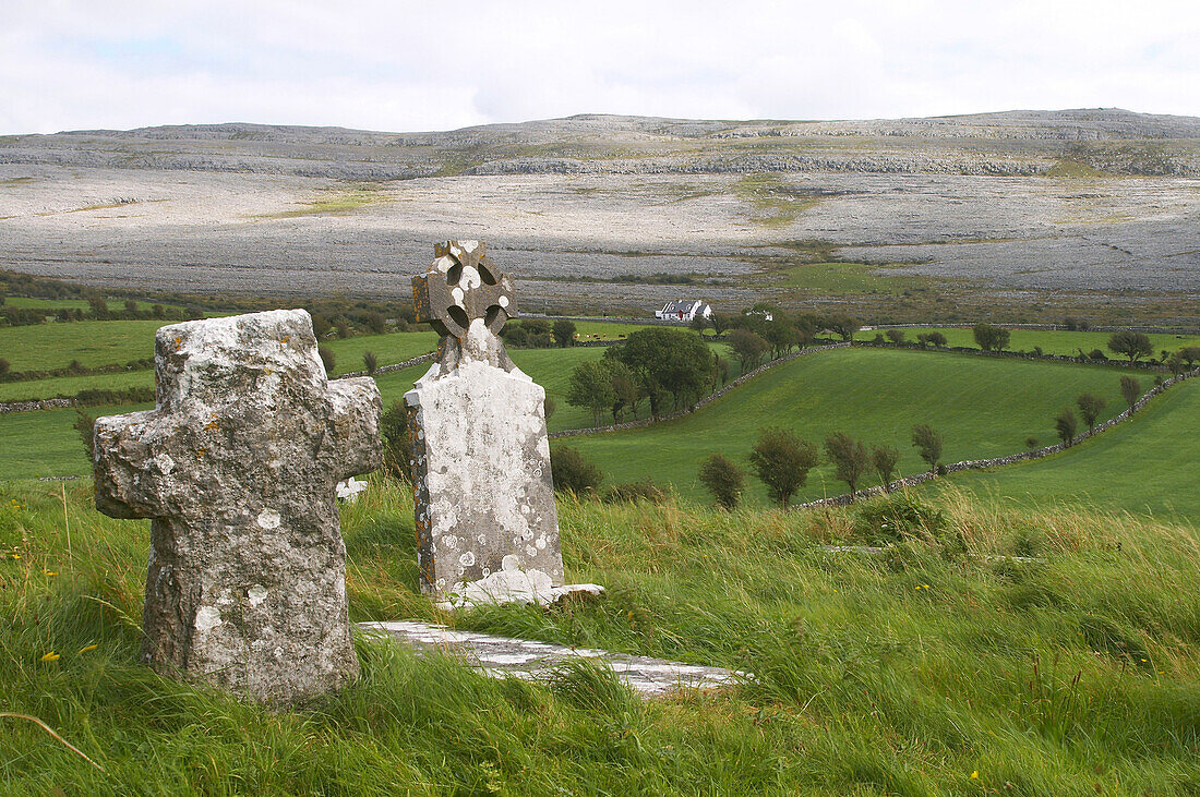Außenaufnahme, The Burren bei Ballyvaughan, County Clare, Irland, Europa