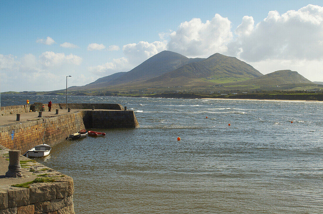 outdoor photo, view from Old Head (near Louisburgh) to Croagh Patrick , County Mayo, Ireland, Europe