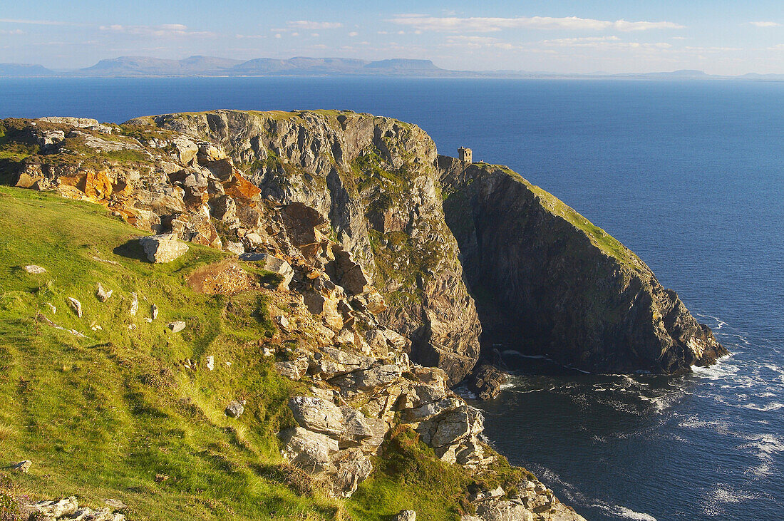 Außenaufnahme, Slieve League, Donegal Bay, County Donegal, Irland, Europa