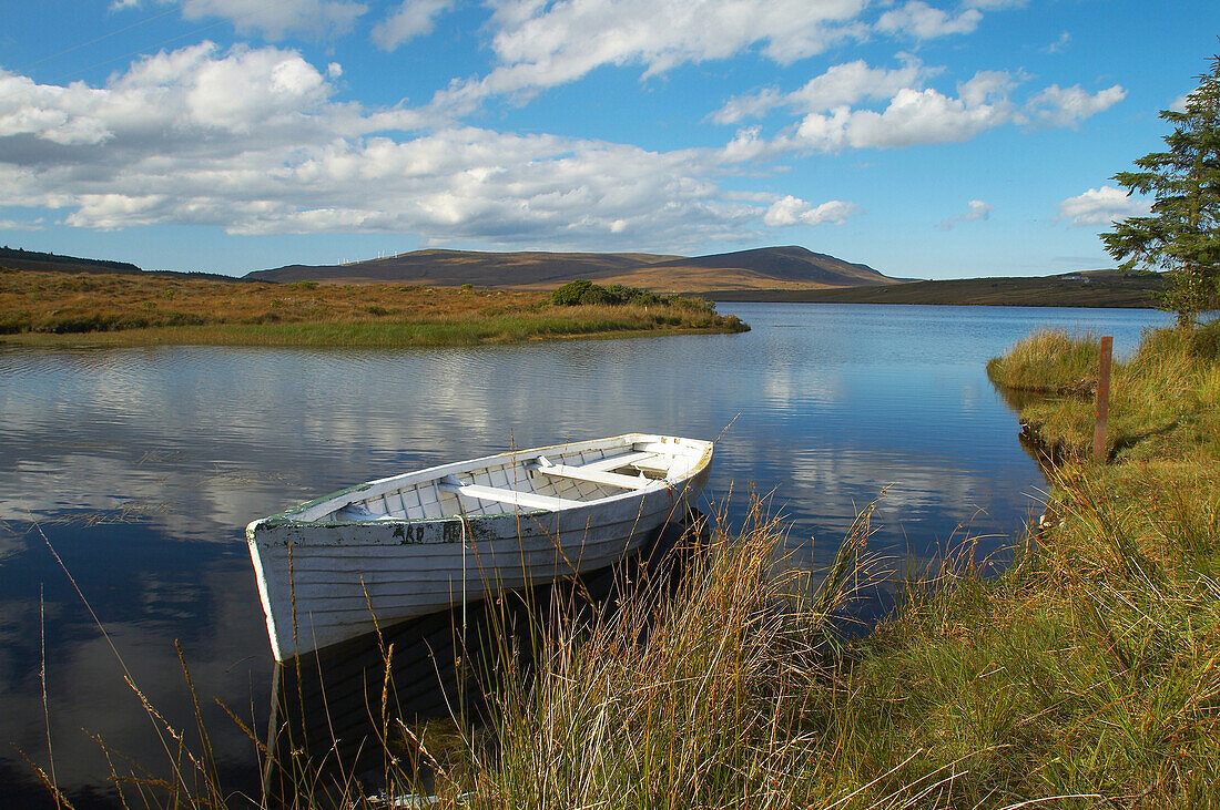 Außenaufnahme, Blick über Lough Nacung, County Donegal, Irland, Europa