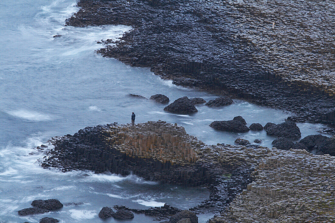 Außenaufnahme, Giant's Causeway, County Antrim, Ulster, Nordirland, Europa