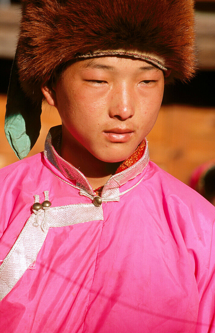 Tibetan boy from Kegu village. Yunnan province. China