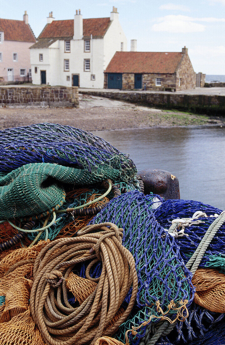 Fishing nets. Pittenweem. Scotland