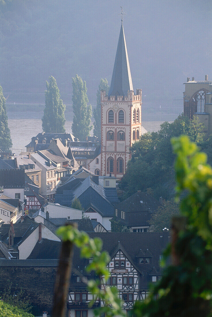 Kirche St. Peter, Bacharach, Mittelrhein, Rheinland-Pfalz, Deutschland