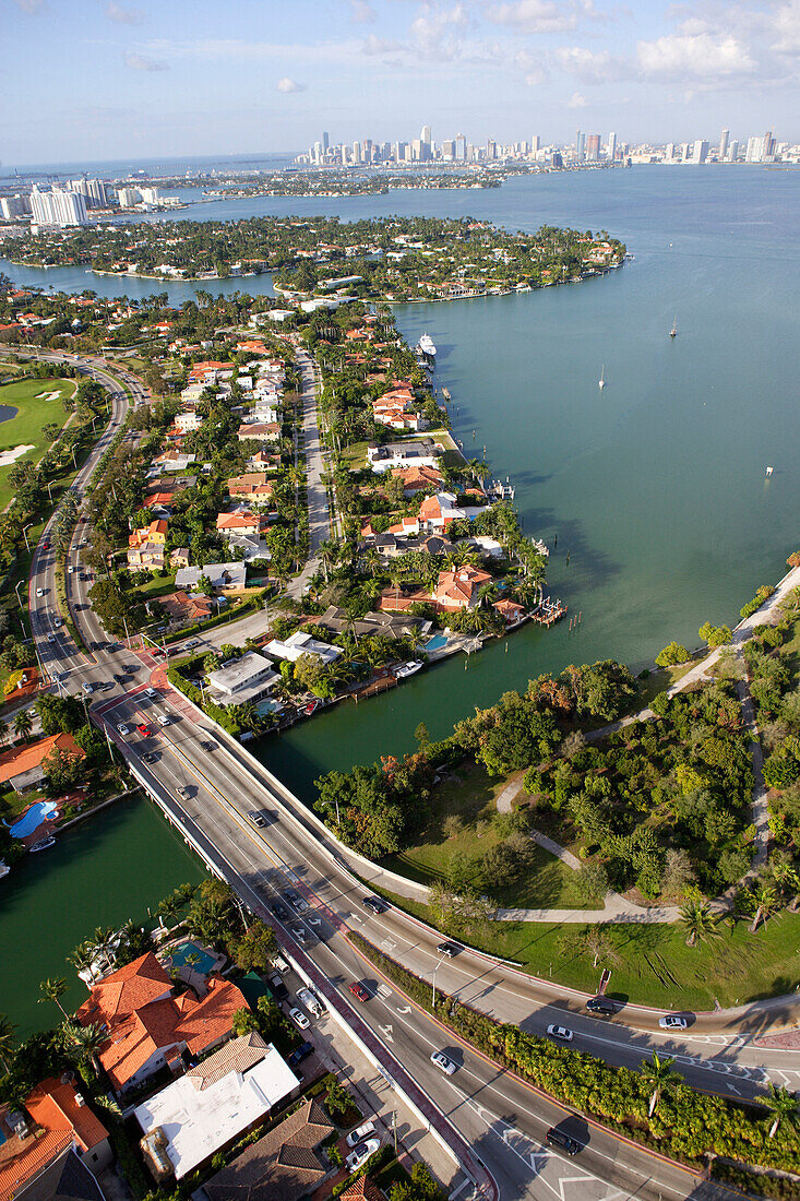 Miami Beach und Downtown Miami, Florida, Vereinigte Staaten, USA