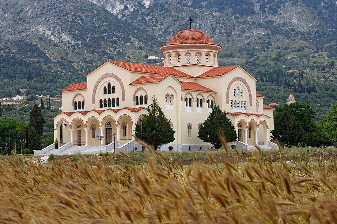 Das Gerasimos Kloster in der Omala Ebene, Kefalonia, Ionische Inseln, Griechenland