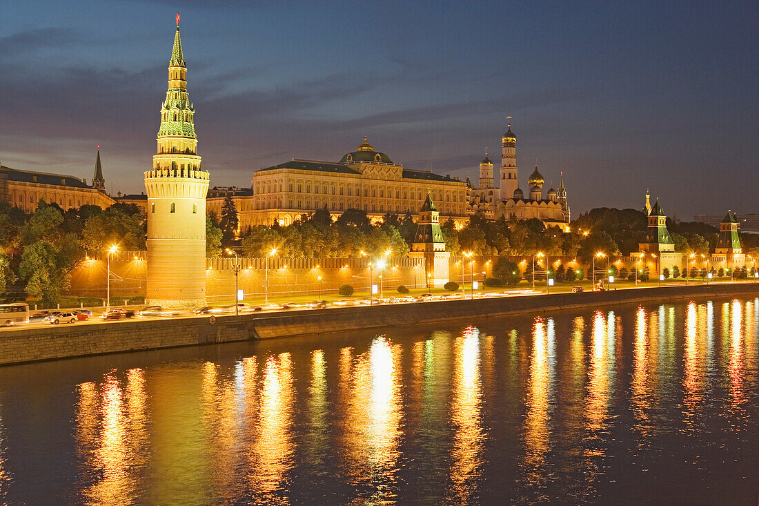 The Kremlin and the river Moskwa, Moscow, Russia