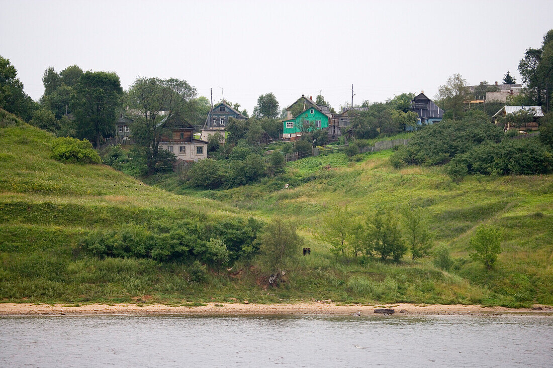 Dorf an der Wolga, Russland