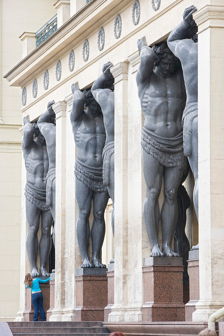 Portikus of the New Hermitage, Sankt Petersburg, Russland