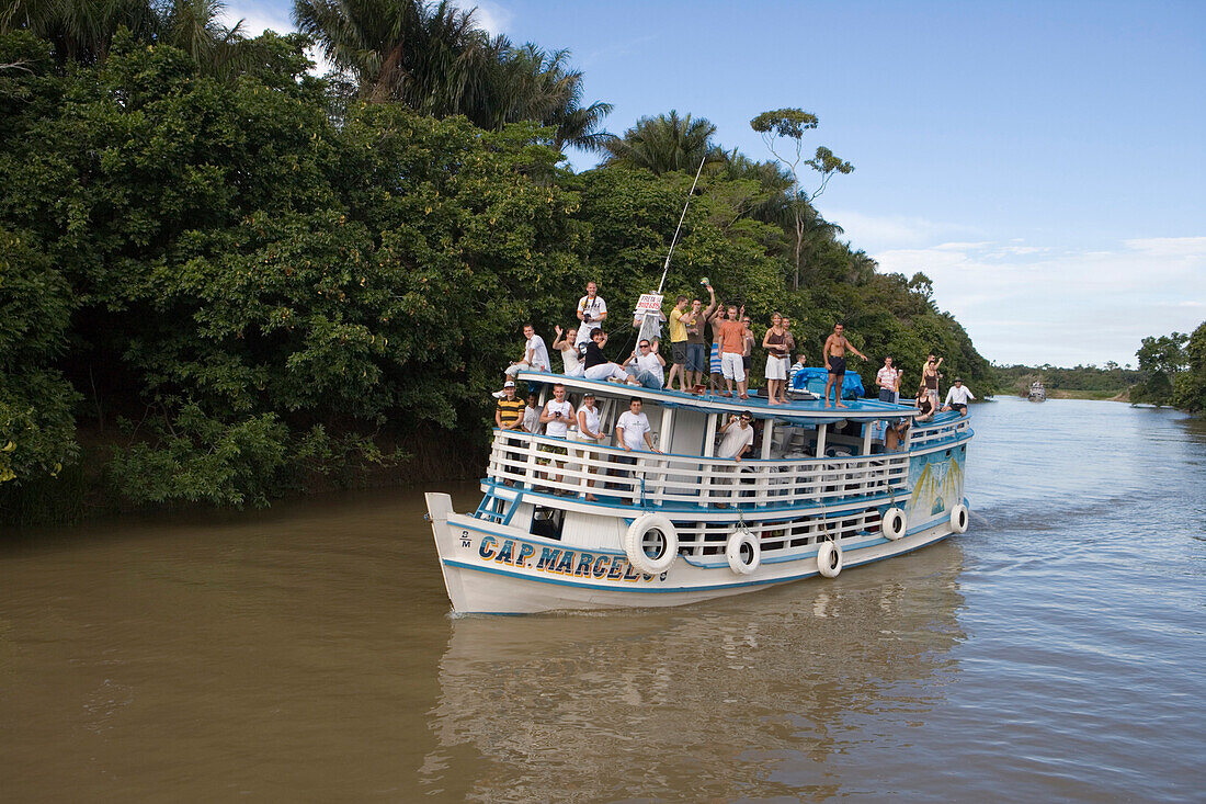 River Boat Excursion on Rio Tapajos, Near Santarem, Para, Brazil, South America