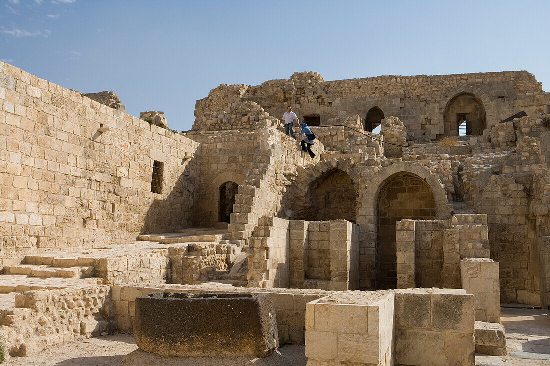 Citadel of Aleppo, a large medieval fortified palace, Aleppo, Syria, Asia