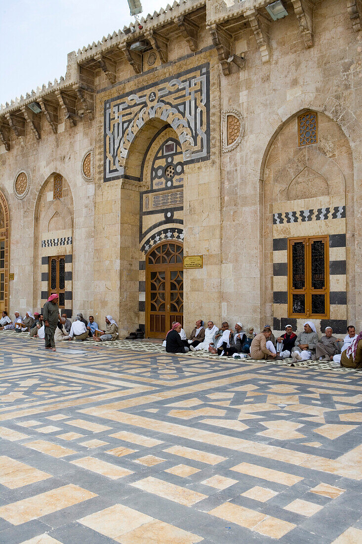 Innenhof der Großen Moschee, Aleppo, Syrien, Naher Osten, Asien