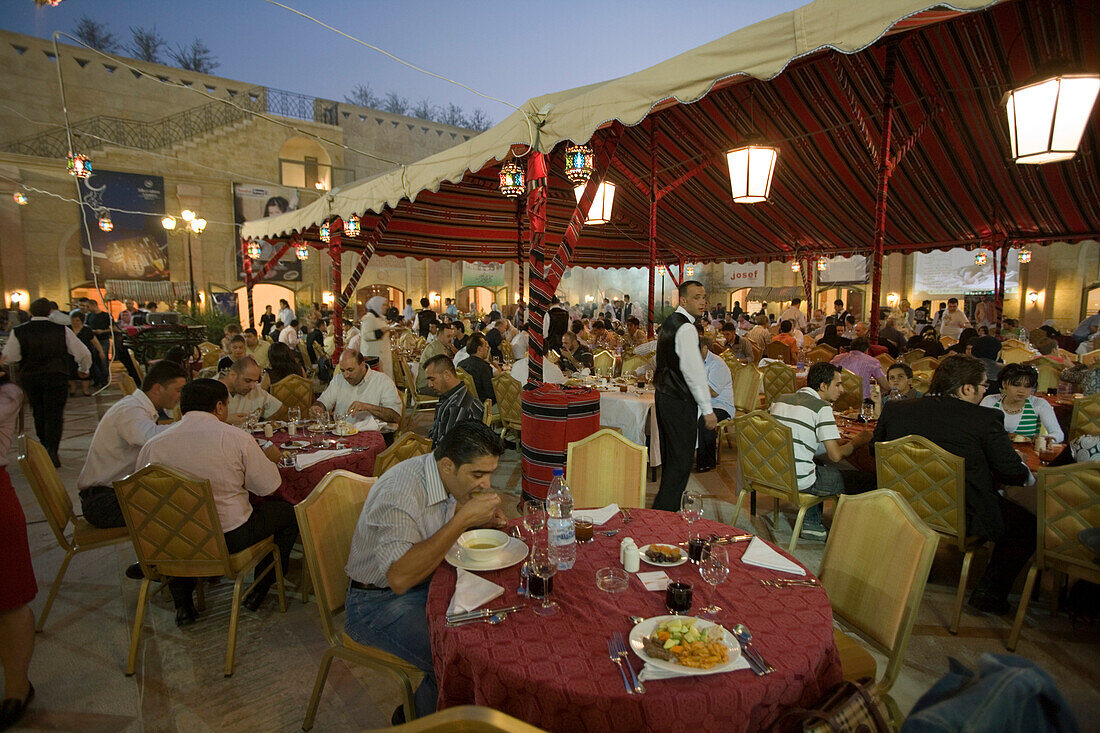 Ramadan Iftar buffet at Sheraton Aleppo Hotel, Aleppo, Syria, Asai