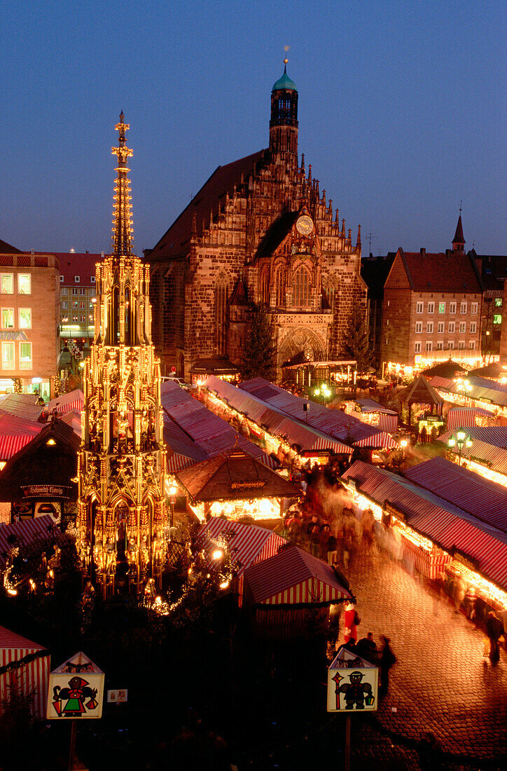 The Christmas Market. Nürnberg. Bavaria. Germany