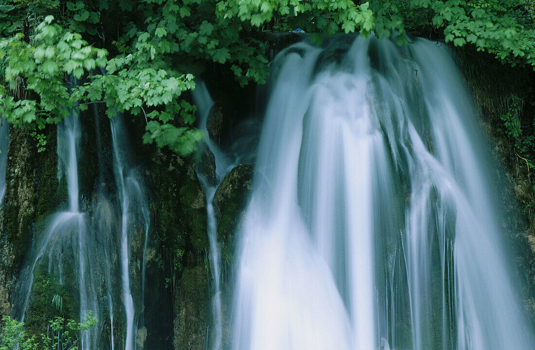 Cascades in Plitvice Lakes National Park. Croatia