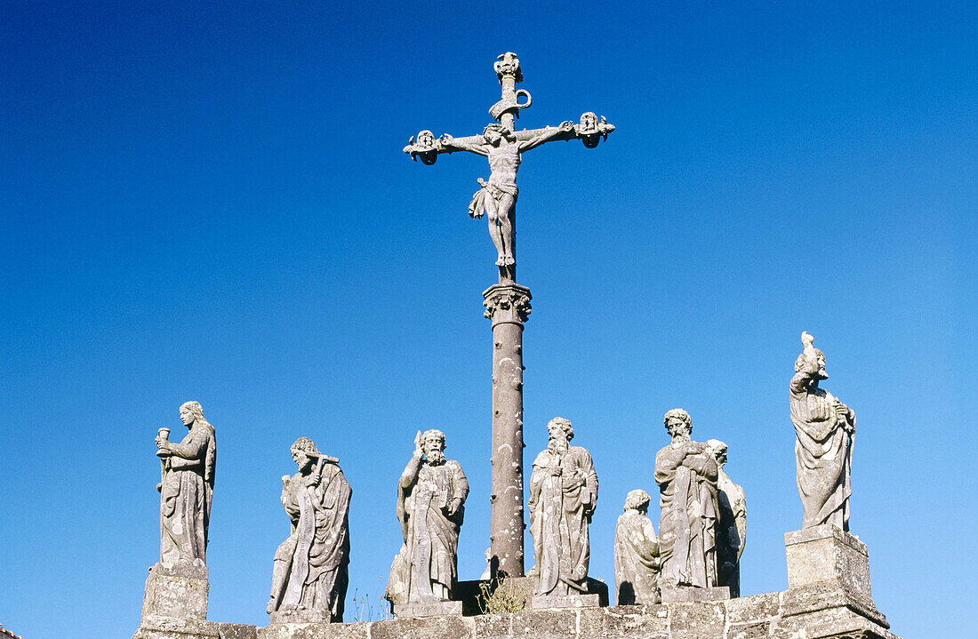 Calvaire at Saint Meilars in Confort Meilars. Finistère Département. Britanny. France.