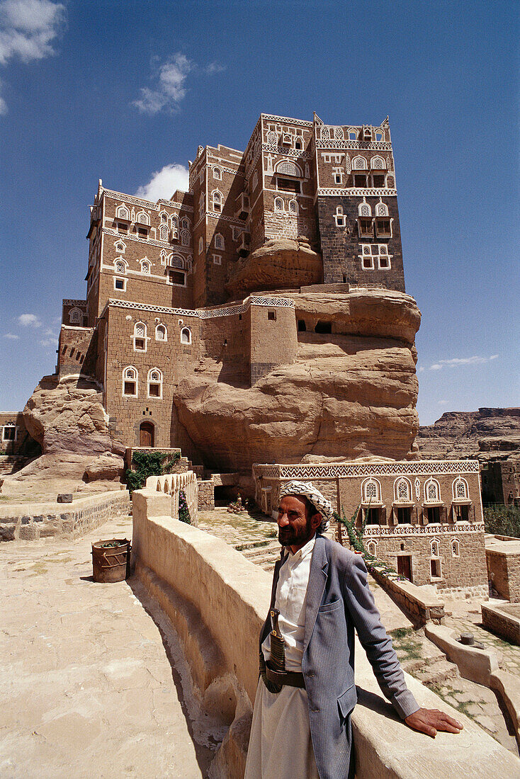 Dar Al Hajar, summer palace of Imam Yahya. Wadi Dhar. Yemen