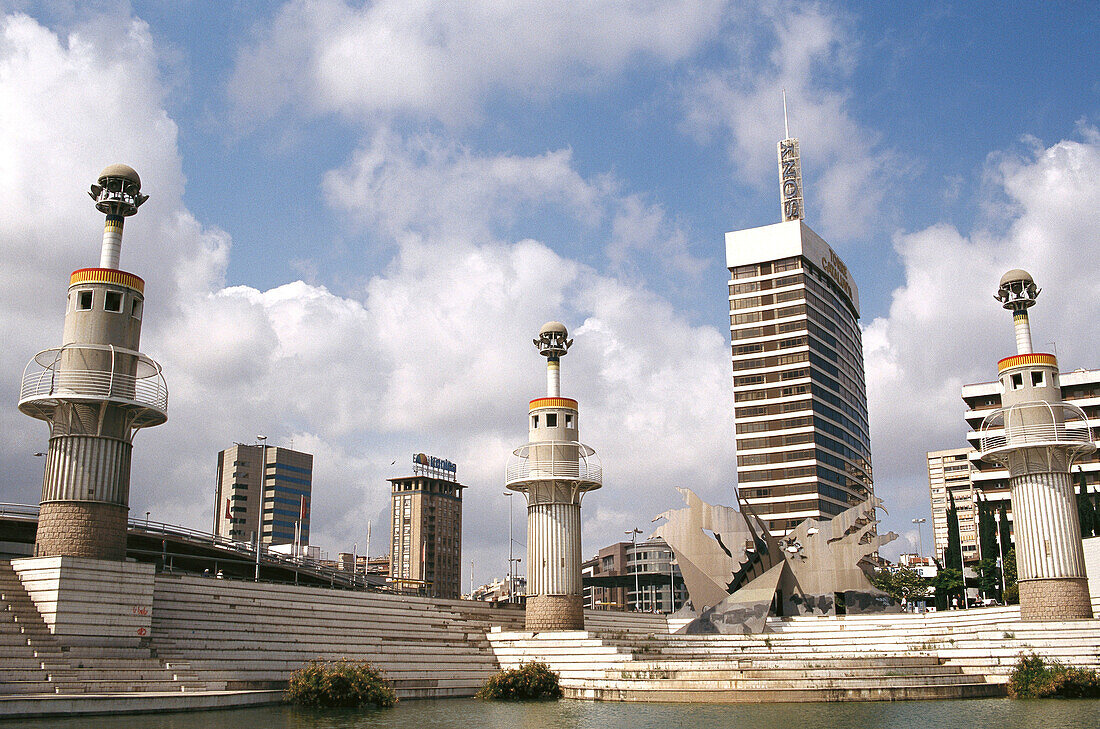 Parc de l Espanya Industrial. Barcelona. Catalonia. Spain