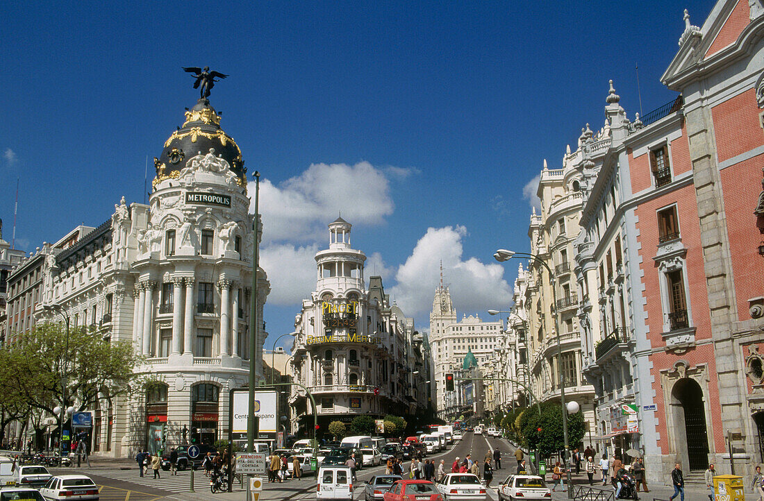 Gran Via. Madrid. Spain