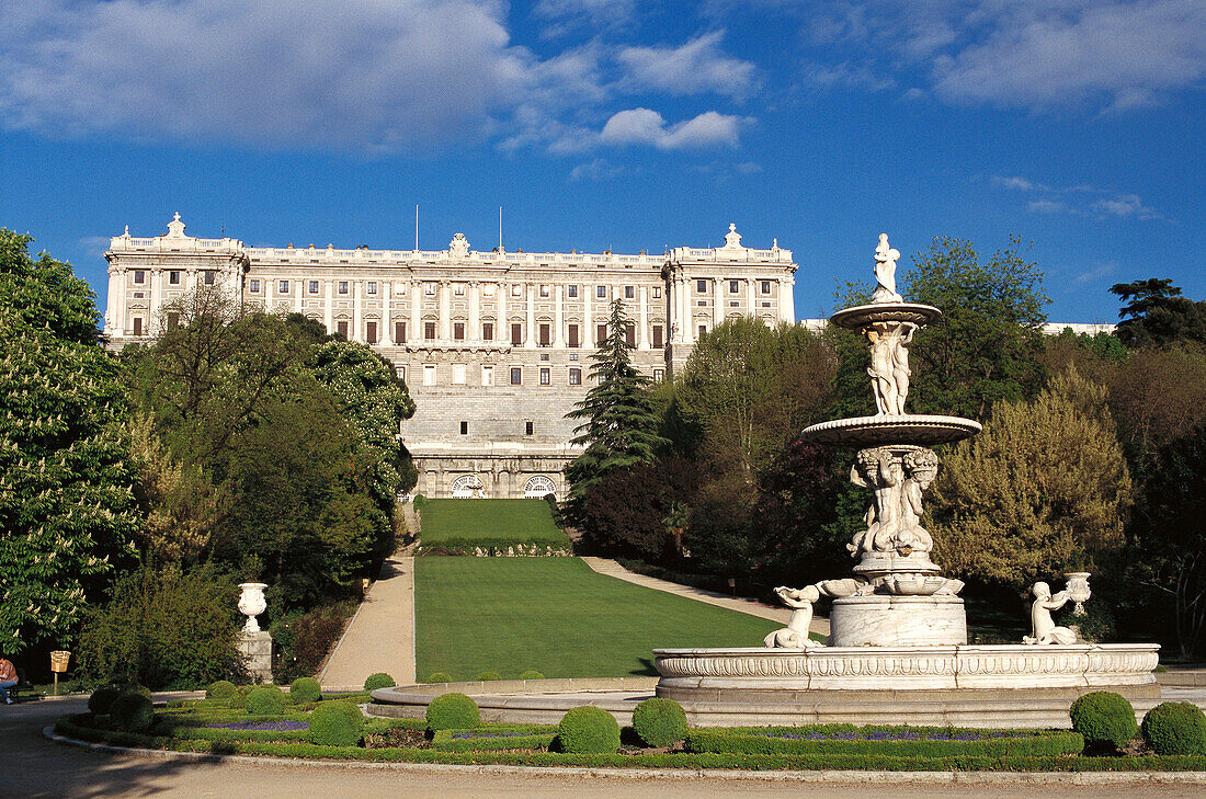 Palacio Real (Royal Palace) & Campo del Moro. Madrid. Spain