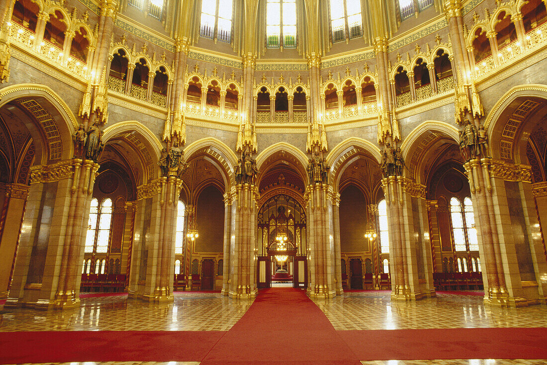 Interior of Parliament. Budapest. Hungary