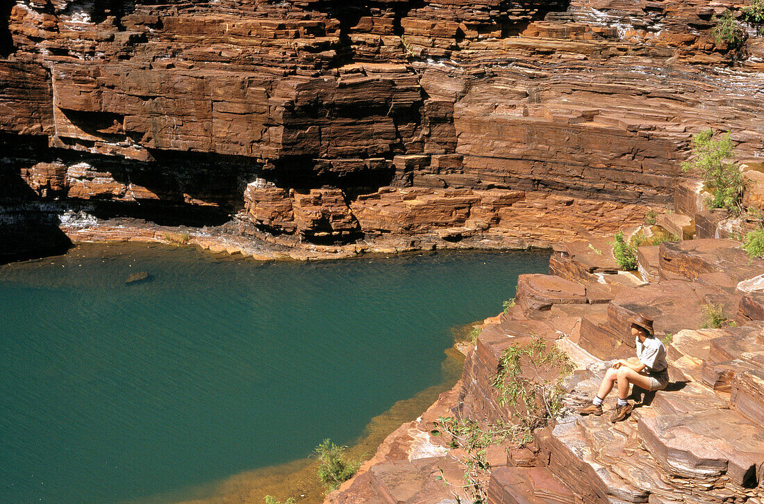 Fortescue Falls. Karijini National Park. Pilbara. Western Australia