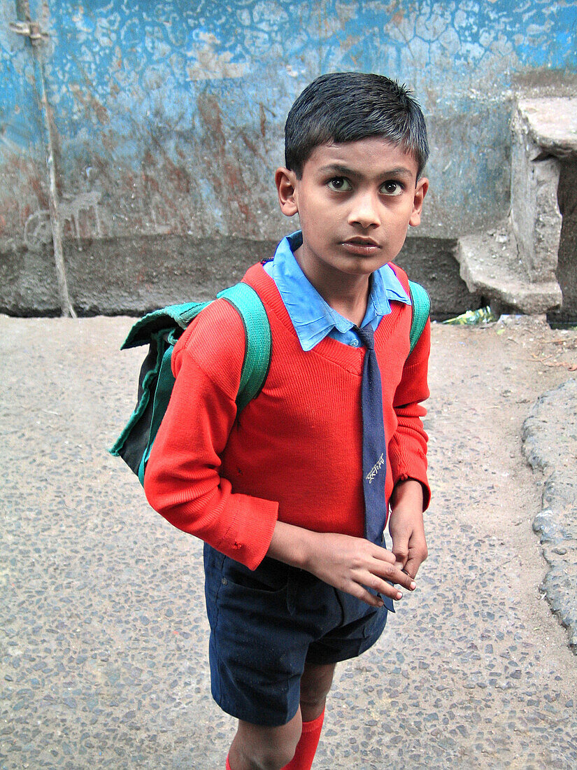 Schoolboy in Jodhpur. Rajasthan, India