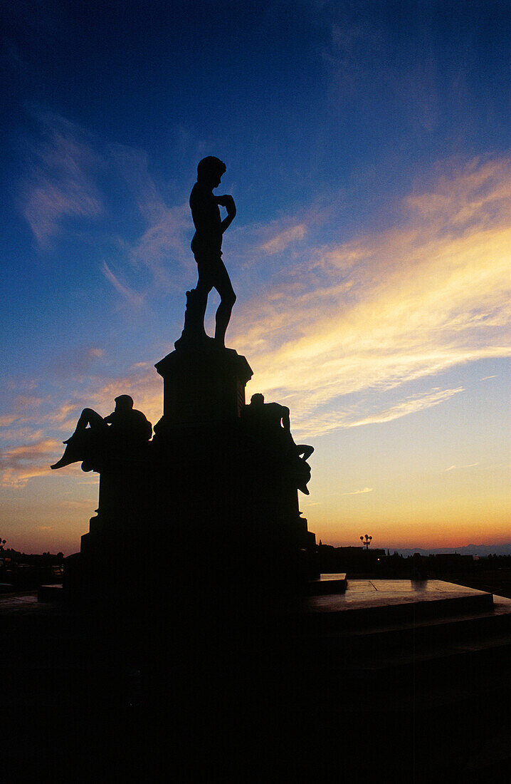 Copy of the David, at the Piazzale Michelangelo. Florence. Italy