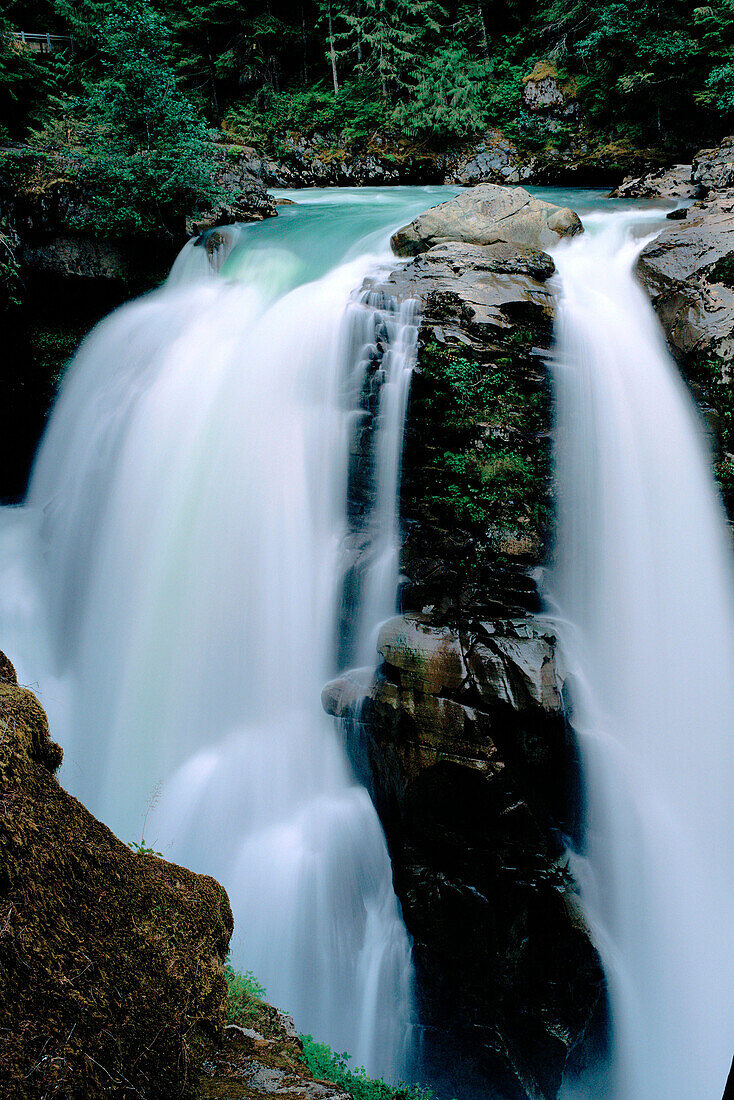 Nooksack Falls. Nooksack River. Mt. Baker Snoqualmie National Forest. Washington. USA