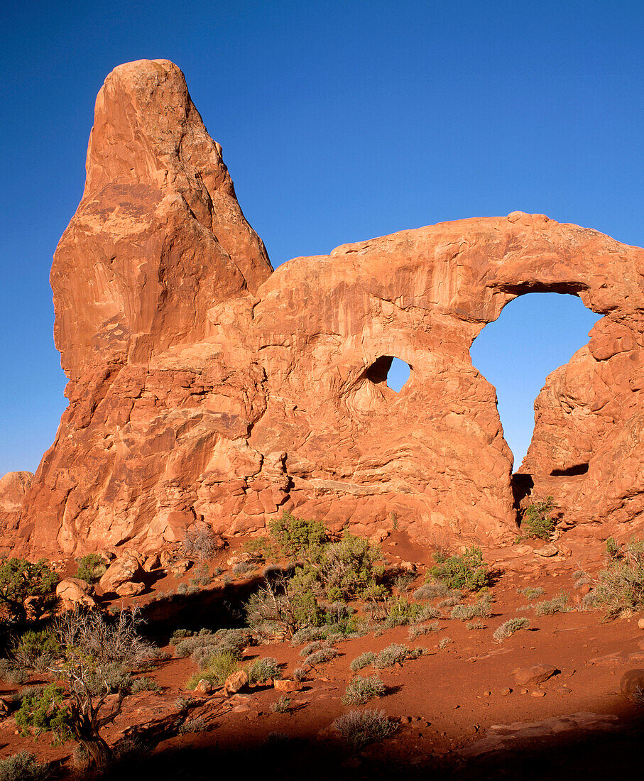 Turret Arch in Arches National Park. Utah. USA