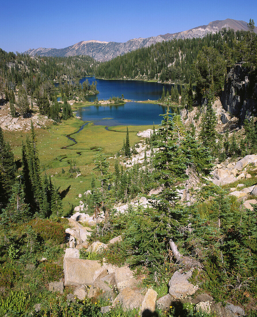 Moccasin Lake. Eagle Cap Wilderness. Wallawa National Forest. Oregon, USA