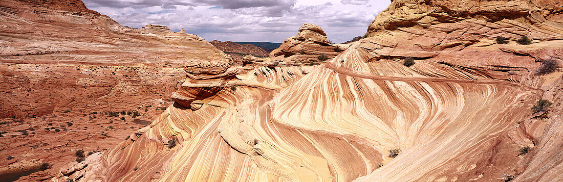 The Wave Navajo sandstone formation, Paria Canyon Vermilion Cliffs Wilderness. Coconino County, Arizona. USA
