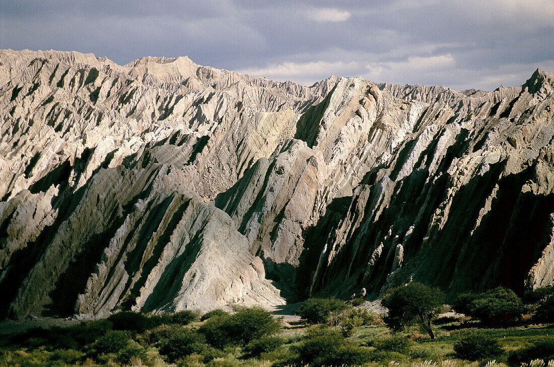 Rock formations near Agastaco. Valles Calchaquíes. Salta province. Argentina