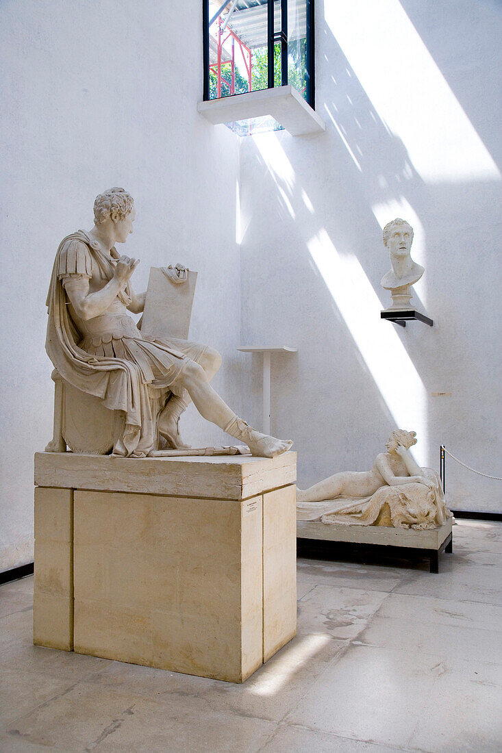 Sculptures in the Canova Museum, The famous sculptor Antonio Canova was born in Possagno, Veneto, Italy