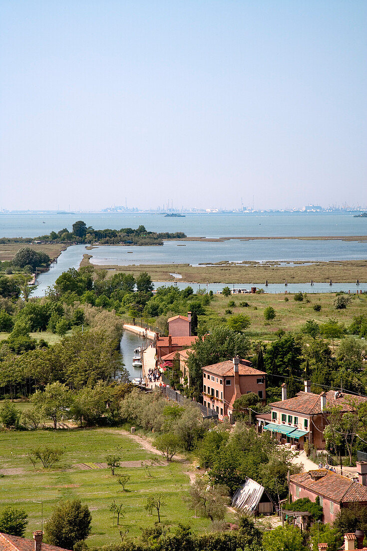 Blick vom Campanile, Torcello, Lagune, Venetien, Italien