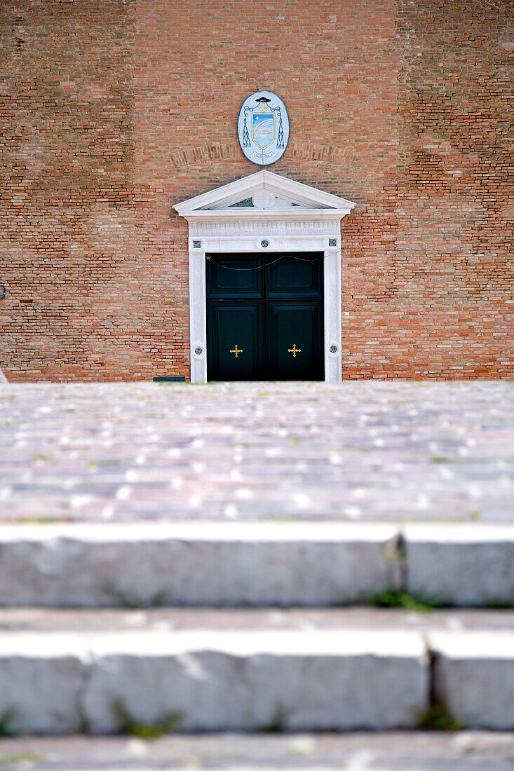 Church Entrance, Chioggia, Venice, Laguna, Veneto, Italy