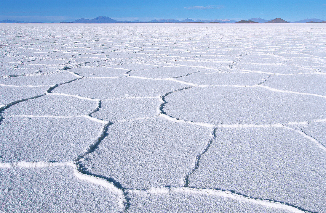 Salar de Uyuni (Uyuni salt flat). Bolivia