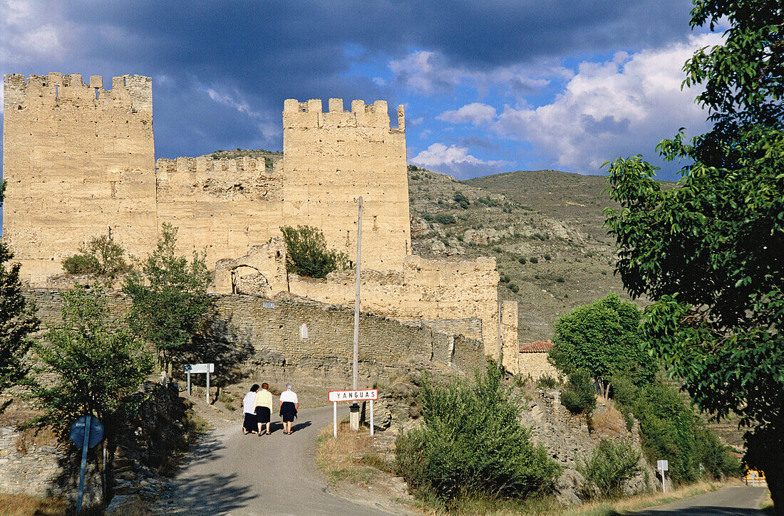 Castle, 14th c.. Yanguas. Soria province, Spain
