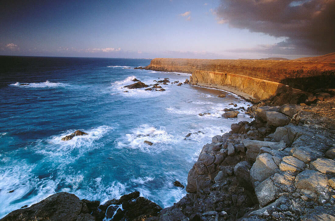 El Cotillo cliffs, La Oliva. Fuerteventura, Canary Islands, Spain