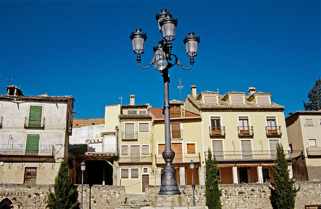 Coso square (Plaza del Coso). Brihuega. Guadalajara. Spain