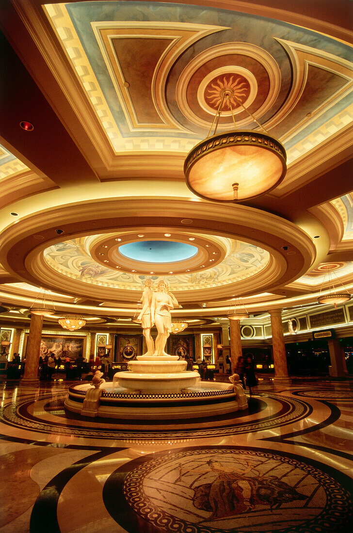 Lobby of Hotel and Casino Cesar's Palace, Las Vegas, Nevada, USA, America