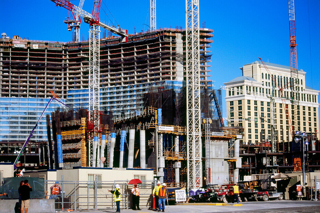 Construction boom at Las Vegas, Nevada, USA, America