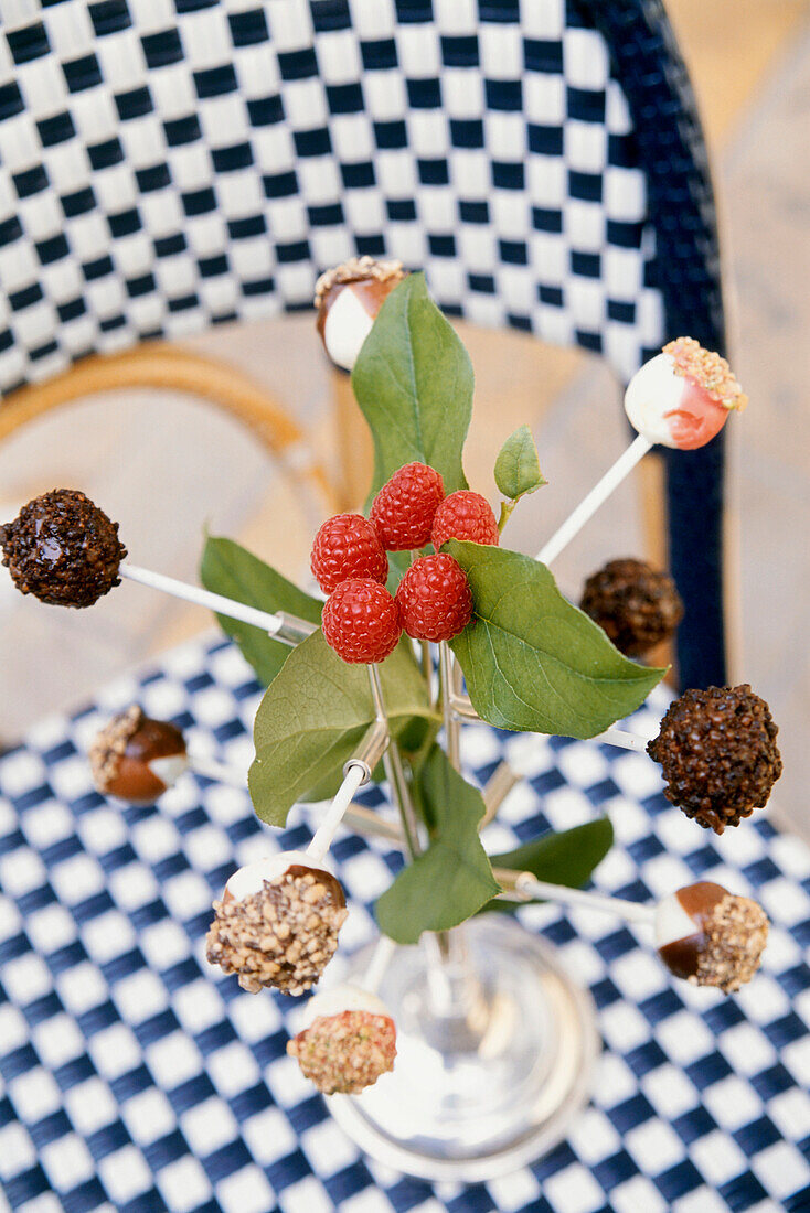 Käsekuchen-Lollipopbaum Dekoration, Restaurant David Burke im Hotel Venetian, Las Vegas, Nevada, USA, Amerika