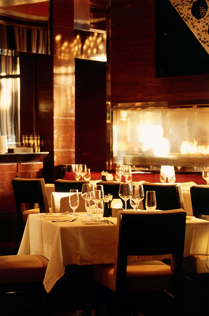 Interior view of T-Bones Chop House at Hotel Red Rock, Las Vegas, Nevada, USA, America