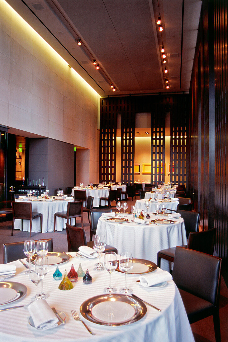 Interior view of Restaurant Guy Savoy in Hotel Cesar's Palace, Las Vegas, Nevada, USA, America