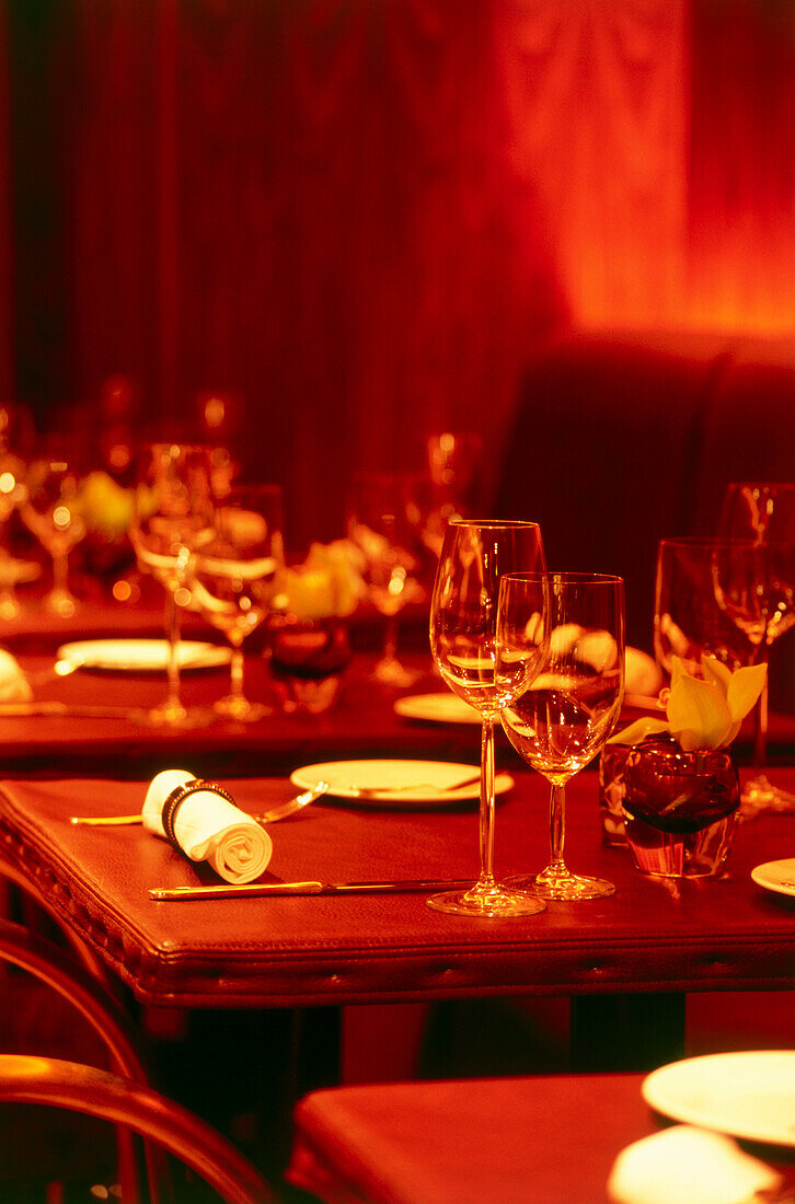 Private dining area in basement of Restaurant Grayz, Manhattan, New York, USA, America