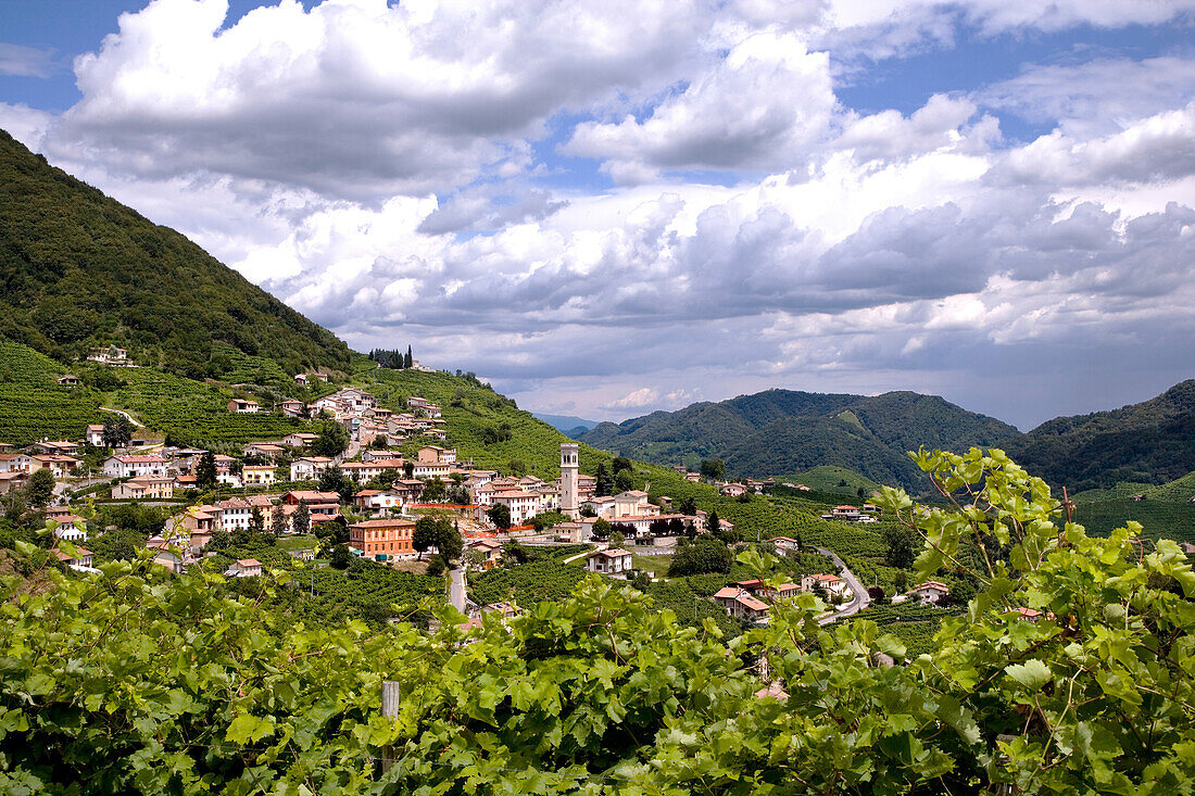 Santo Stefano bei Valdobbiadene, Venetien, Italien