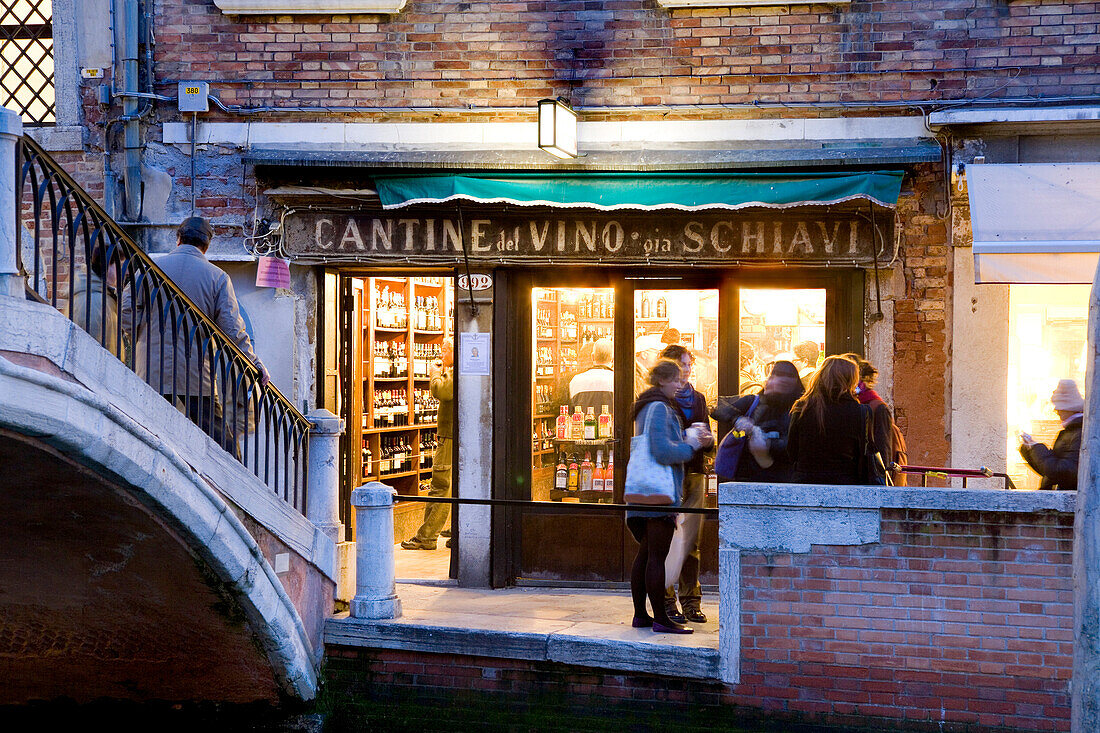 Weinbar, Venedig, Venetien, Italien
